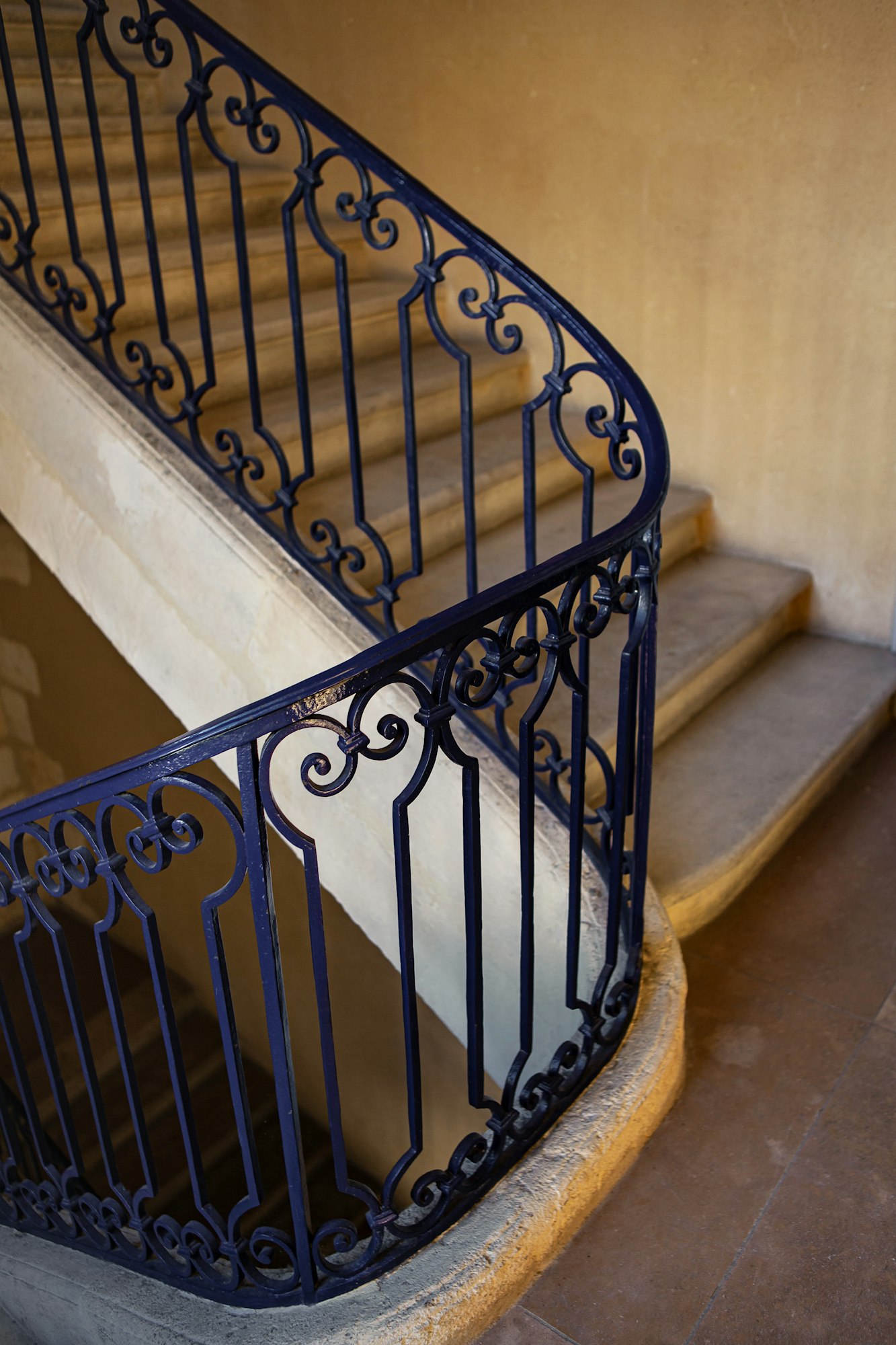 Interior of a stone French mansion